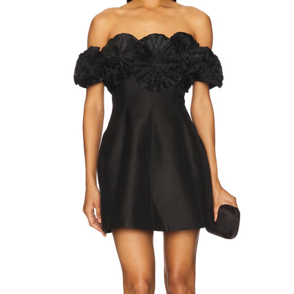 Acler Black Mini Dress (Trusley Mink Dress)